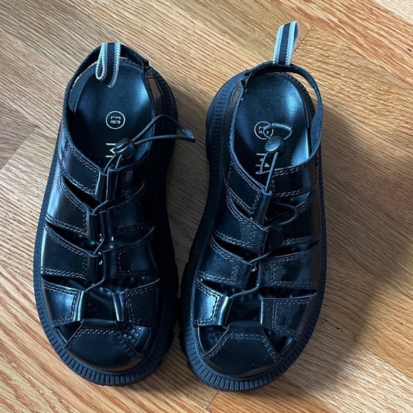 E8 By Miista Eunice Black Sandals EU 37 or 6.5 US NIB - Picture 8 of 16